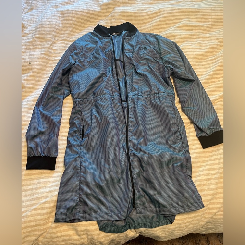 North Face “bomber” style knee-length jacket
